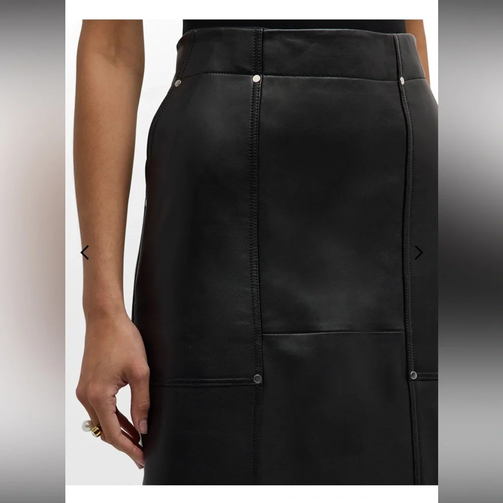A.L.C Gwen leather midi skirt 17x31 - Picture 3 of 16